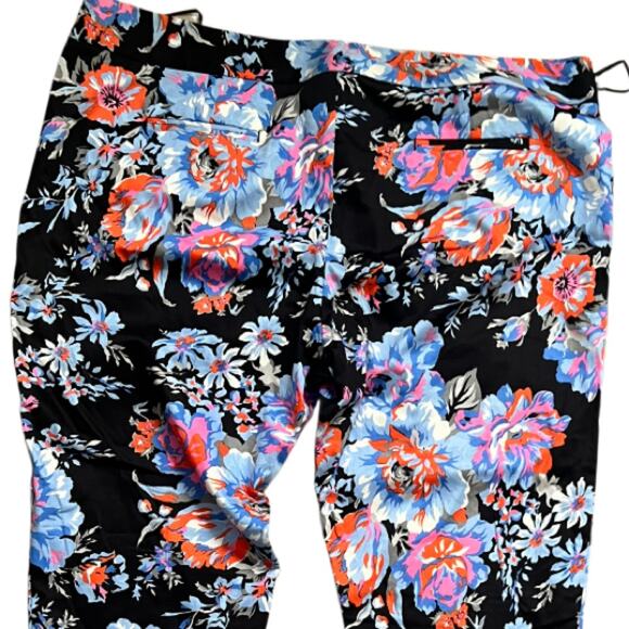 ASOS. Floral Print Cropped Trousers Size 14 NWT - Picture 7 of 10